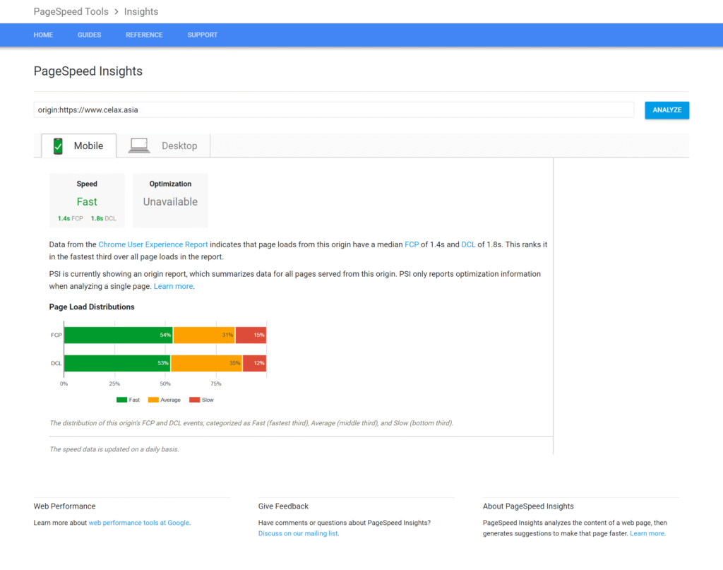 Googles Chrome User Experience Report